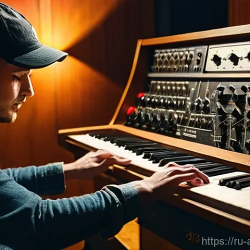 Home 27 아날로그 악기와 디지털 악기의 차이 - **Prompt 1: The Soul of Analog Sound**
A highly detailed, cinematic photograph of a musician, ge...